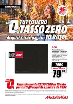 Pagina 71 del volantino MediaWorld TUTTO VERO TASSO ZERO