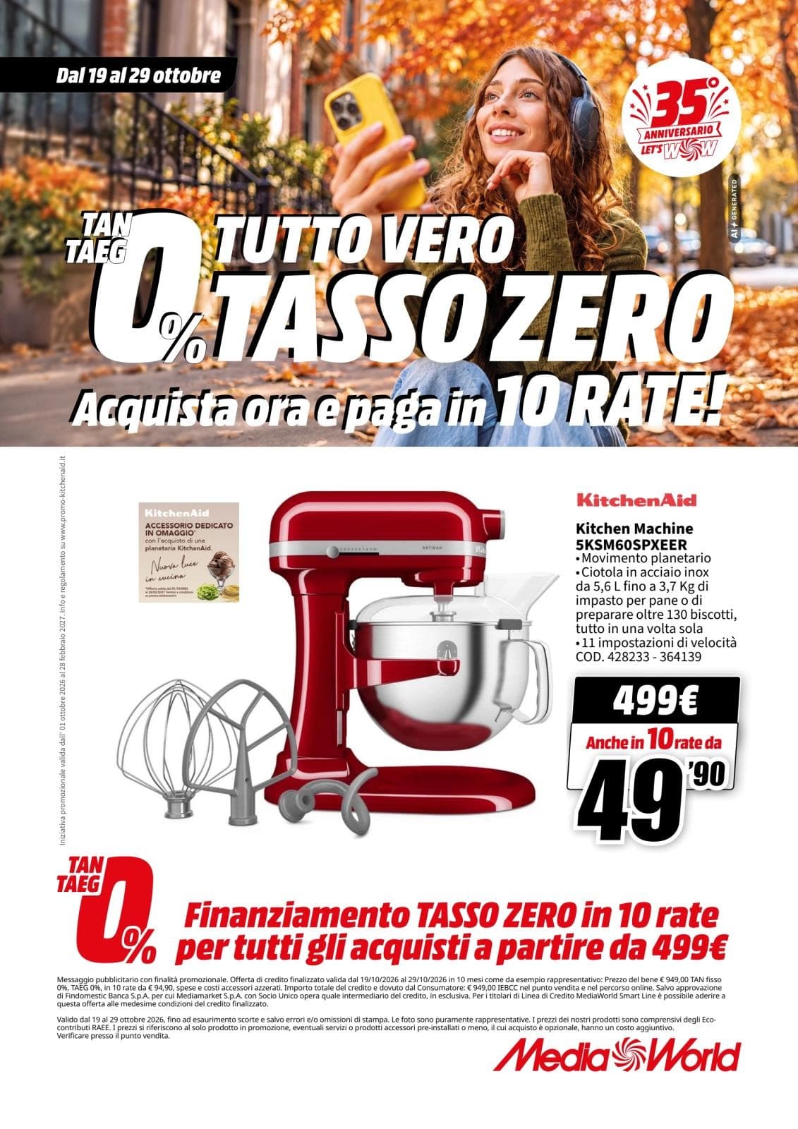 Pagina 72. del volantino MediaWorld - TUTTO VERO TASSO ZERO
