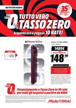Pagina 87 del volantino MediaWorld TUTTO VERO TASSO ZERO