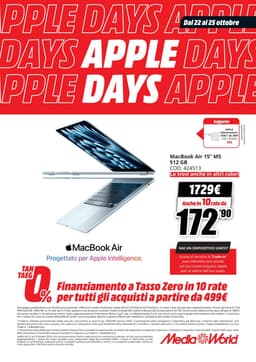 Pagina 3 del volantino MediaWorld Apple Days 