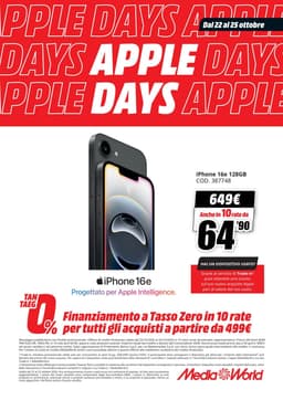 Pagina 6 del volantino MediaWorld Apple Days 
