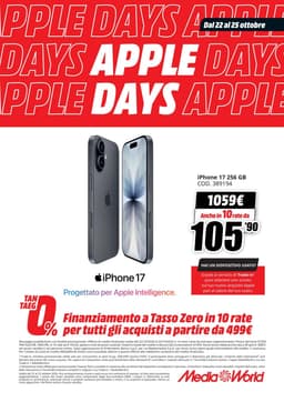 Pagina 7 del volantino MediaWorld Apple Days 