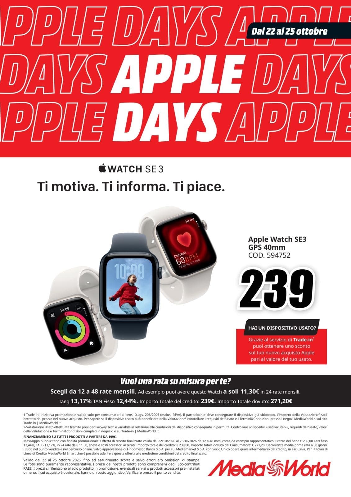 Pagina 8. del volantino MediaWorld - Apple Days 