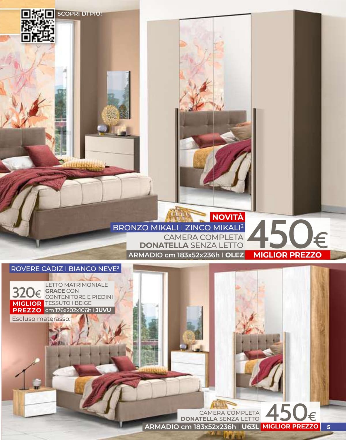 Pagina 5. del volantino Mondo Convenienza - Speciale Camere dal 14/07/2026
