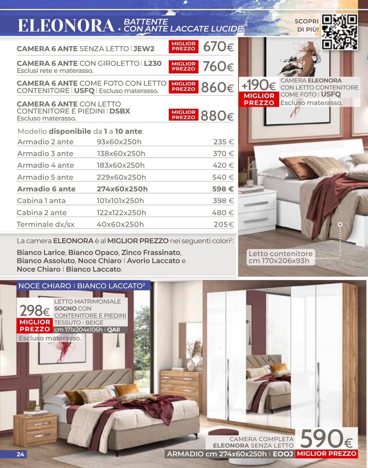 Pagina 24. del volantino Mondo Convenienza - Speciale Camere