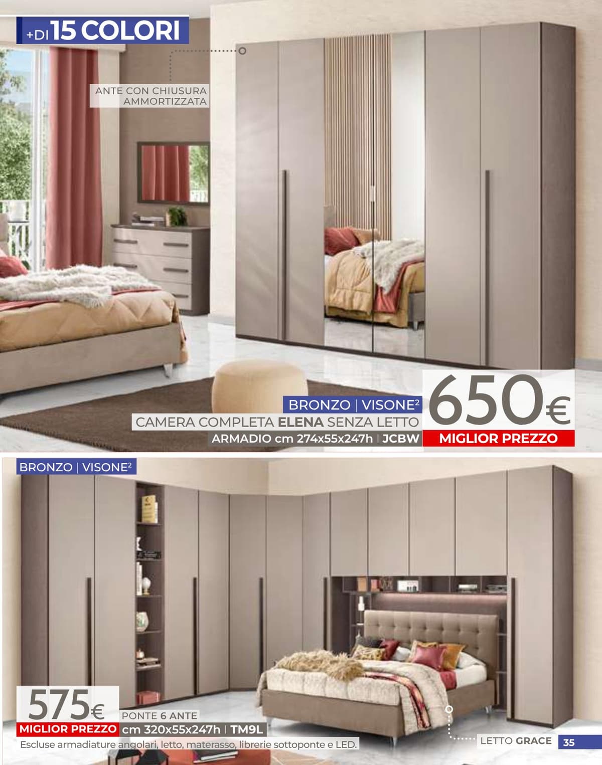 Pagina 35. del volantino Mondo Convenienza - Speciale Camere