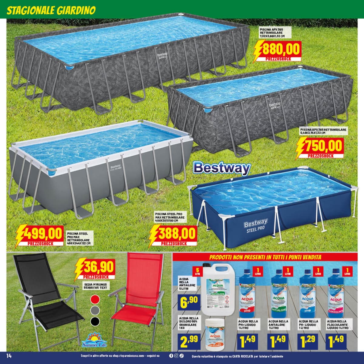Pagina 14. del volantino Risparmio Casa - Prezzi Shock dal 13/06/2026