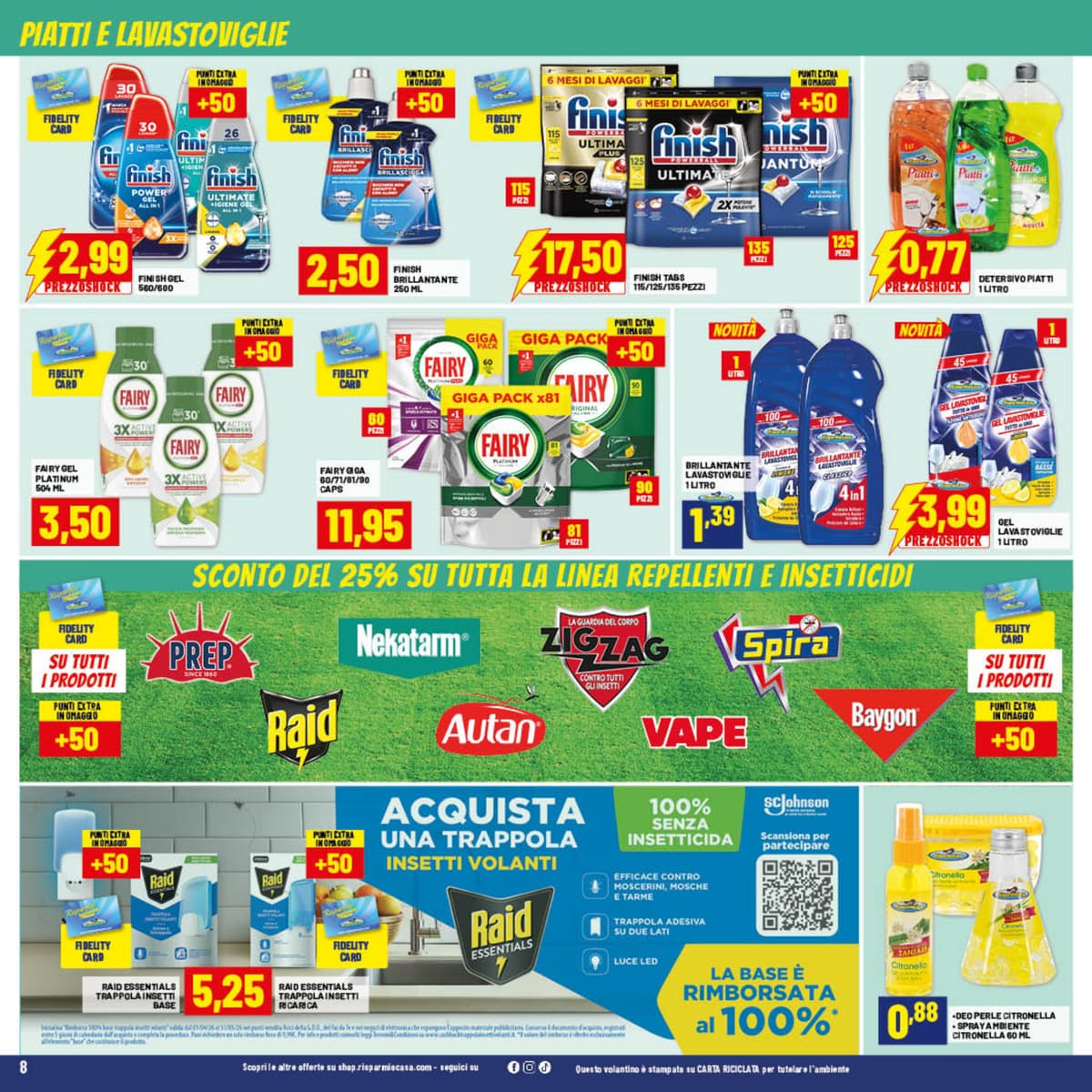 Pagina 8. del volantino Risparmio Casa - Prezzi Shock dal 13/06/2026
