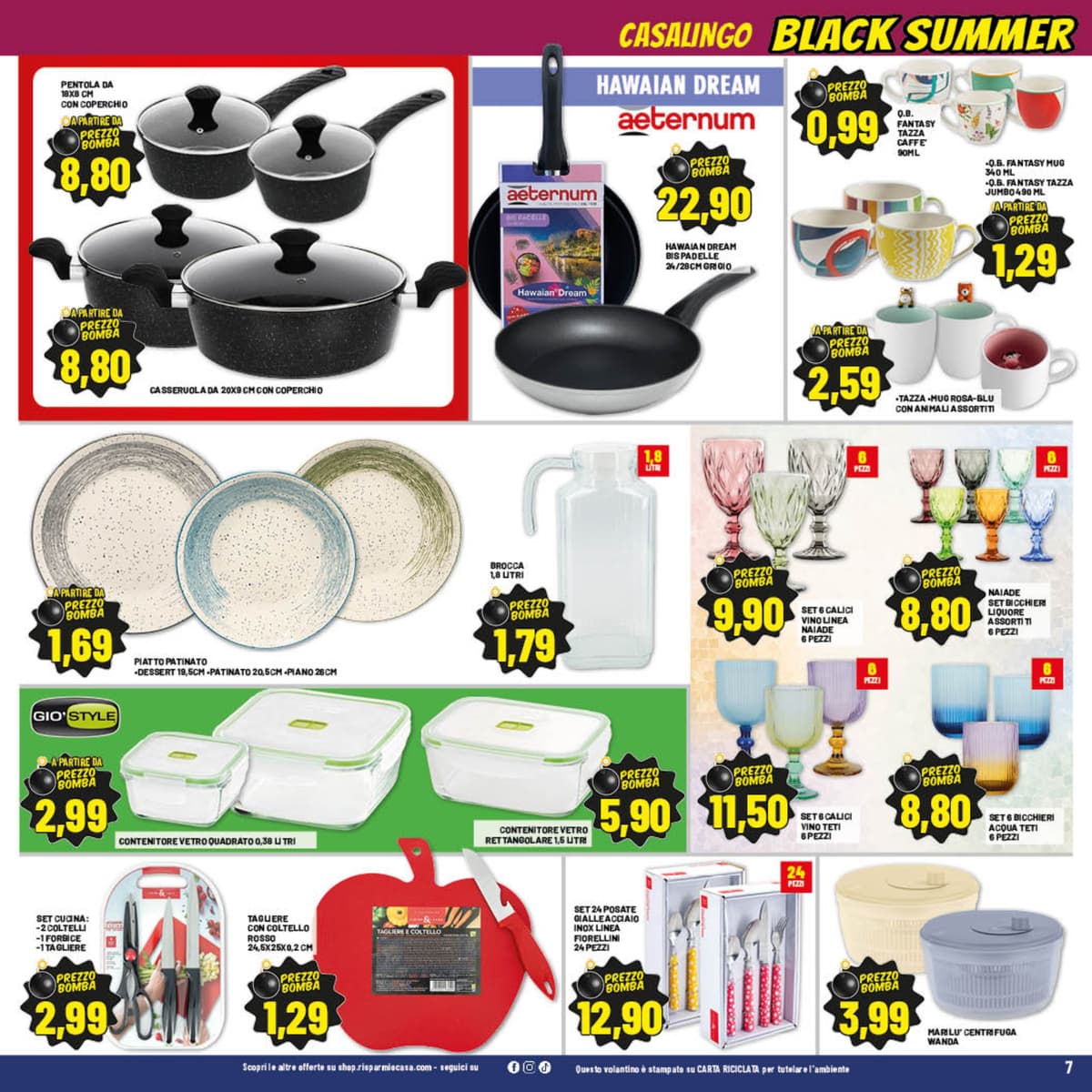 Pagina 7. del volantino Risparmio Casa - Black Summer
