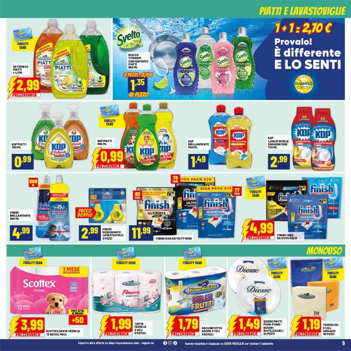 Pagina 9. del volantino Risparmio Casa - Prezzi Shock dal 28/07/2026