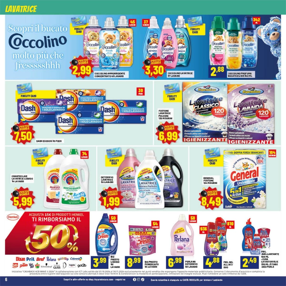 Pagina 6. del volantino Risparmio Casa - Prezzi Bassi, sempre!