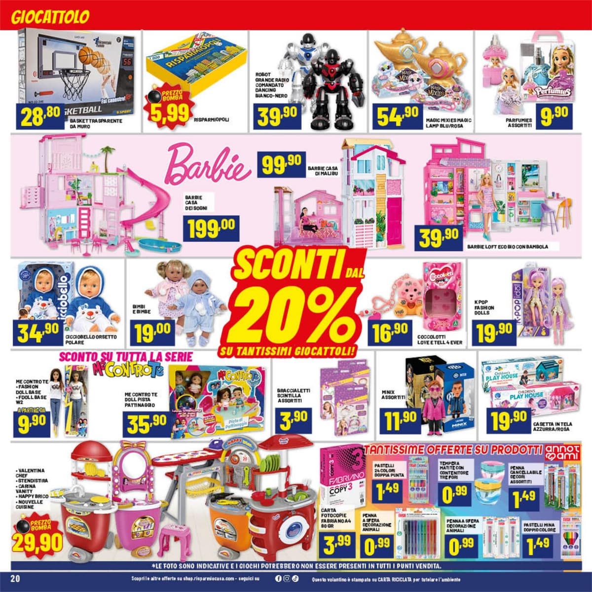 Pagina 20. del volantino Risparmio Casa - Prezzi Bassi, sempre!