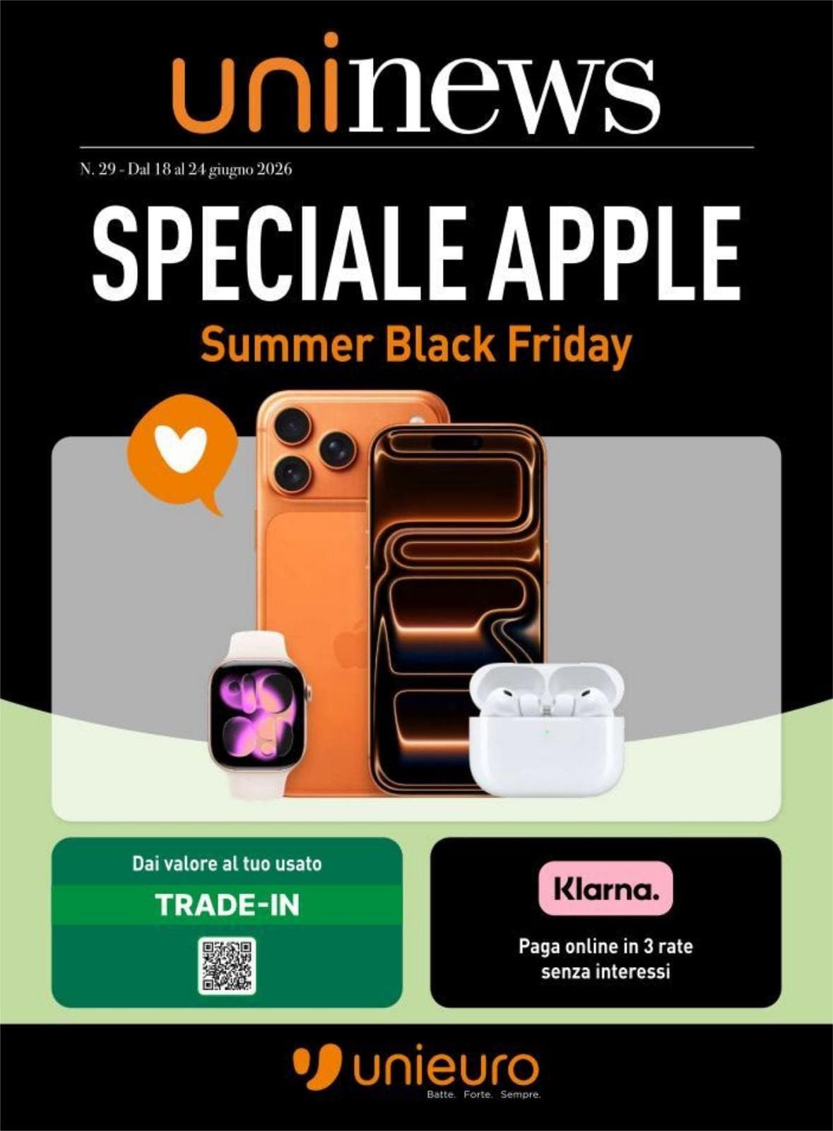 Pagina 1. del volantino Unieuro - Black Friday Apple dal 23/06/2026