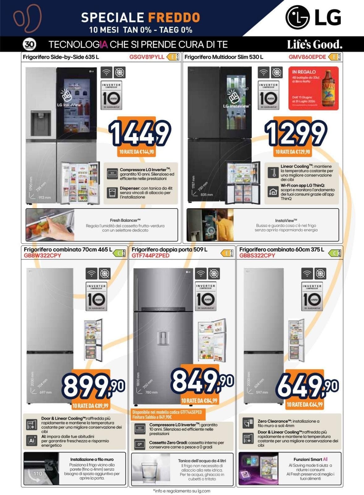 Pagina 6. del volantino Unieuro - Freddo dal 14/07/2026