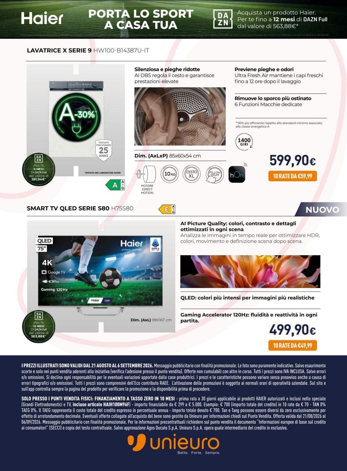 Pagina 12. del volantino Unieuro - Haier dal 28/08/2026