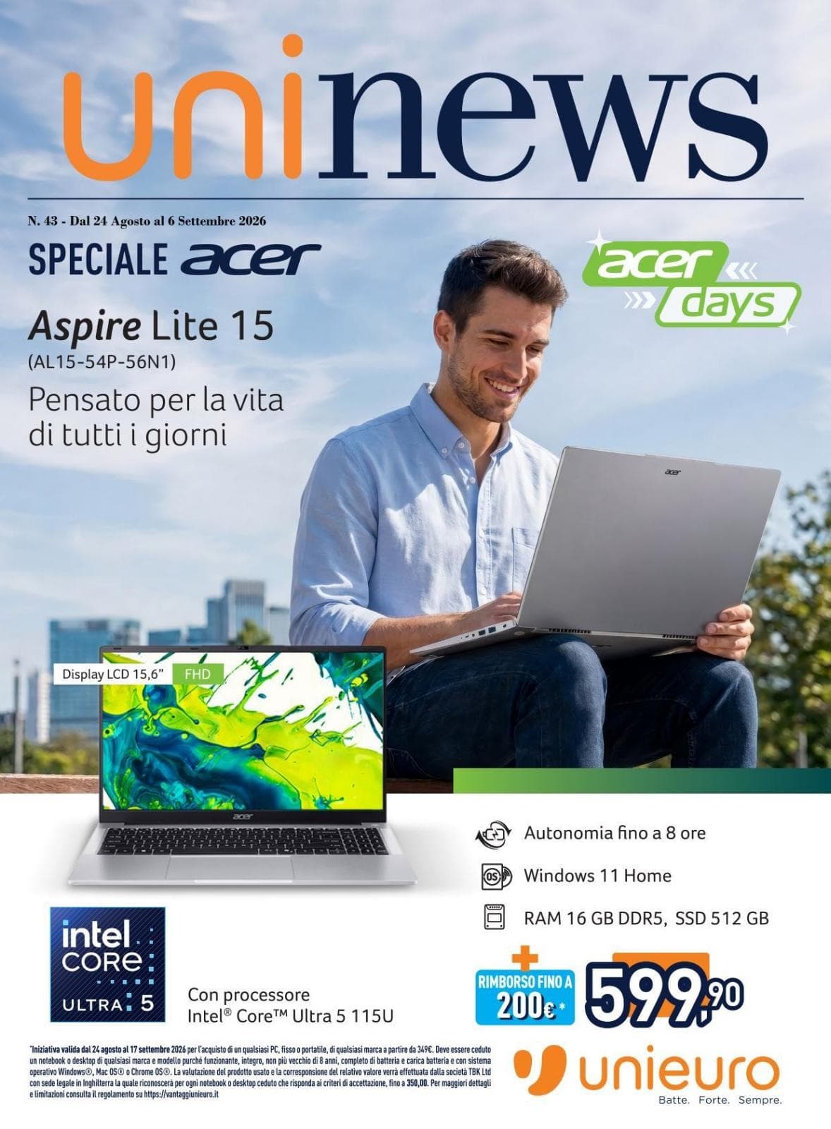 Pagina 1. del volantino Unieuro - Acer