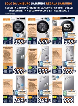 Pagina 10 del volantino Unieuro Samsung