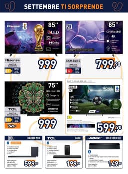 Pagina 2 del volantino Unieuro Settembre ti sorprende