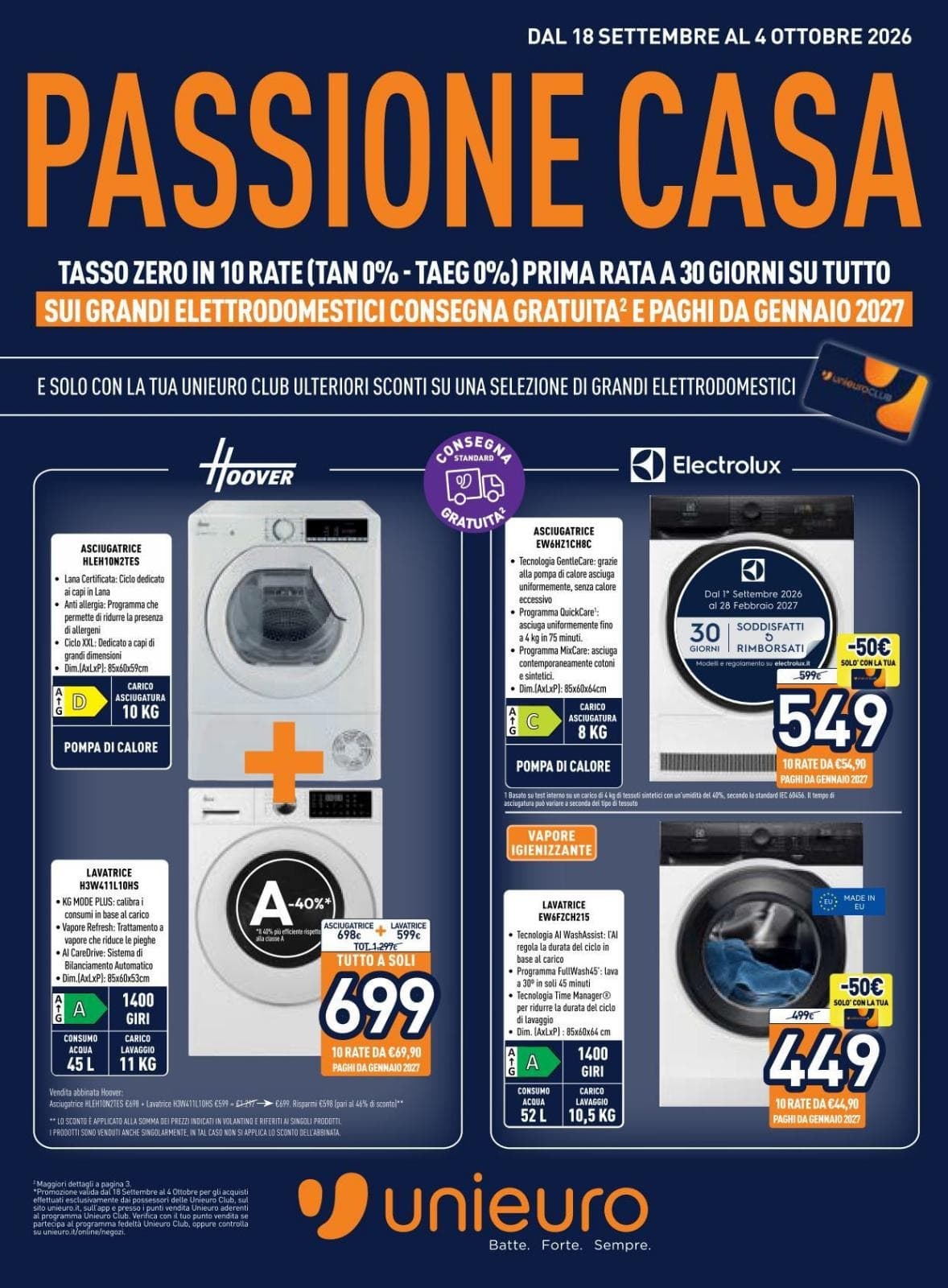 Unieuro katalog Passione Casa, 18/09/2026 – 04/10/2026