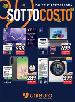 Pagina 1 del volantino Unieuro Sottocosto