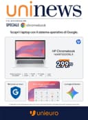 Copertina del volantino Unieuro Chromebook