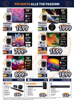 Pagina 2 del volantino Unieuro Più Gusto Alle Tue Passioni