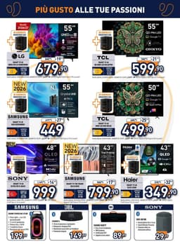 Pagina 4 del volantino Unieuro Più Gusto Alle Tue Passioni
