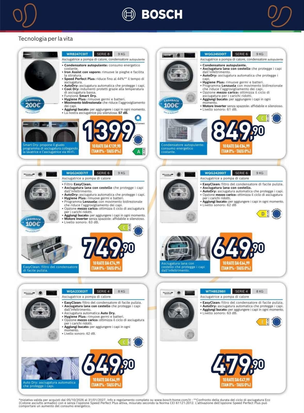 Pagina 5. del volantino Unieuro - Asciugatura