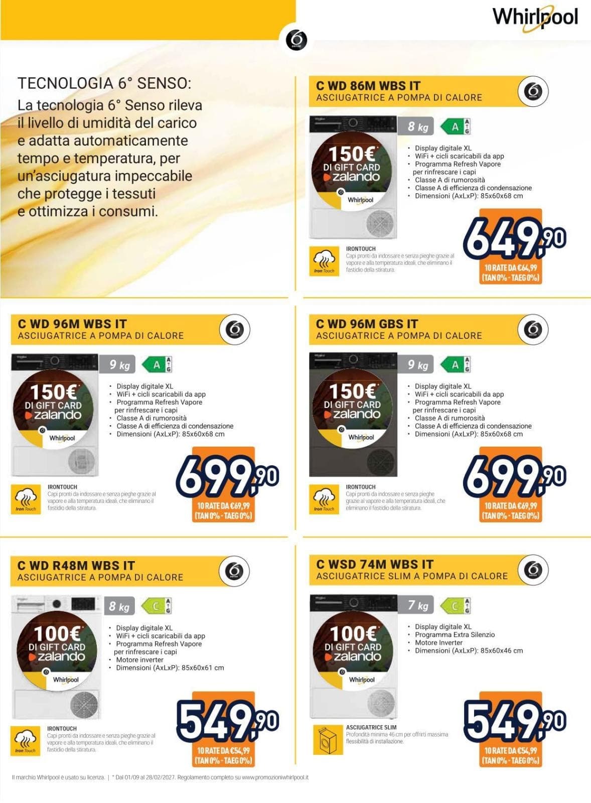 Pagina 6. del volantino Unieuro - Asciugatura