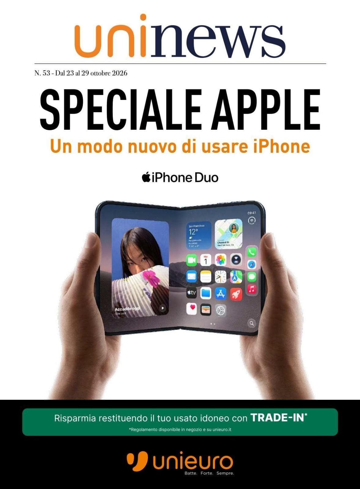 Copertina del volantino Unieuro Speciale Apple