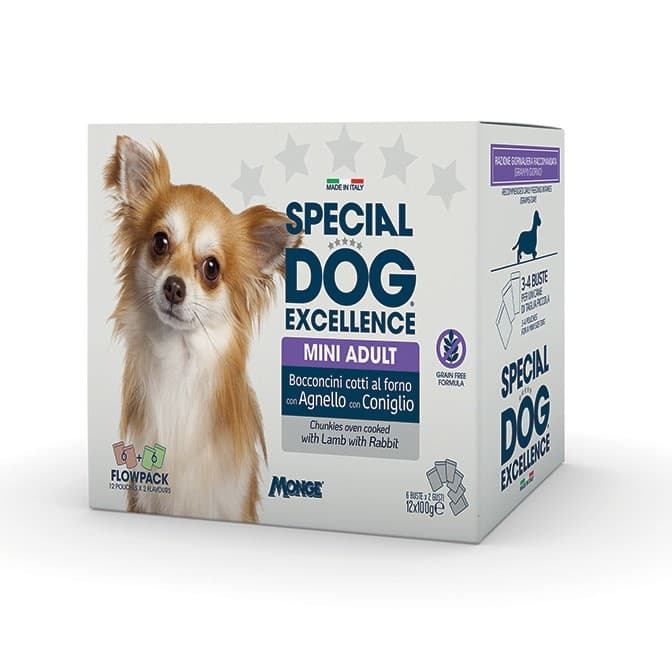 Bocconcini per cani Excellence Special Dog, 100 g x 12 – Panorama