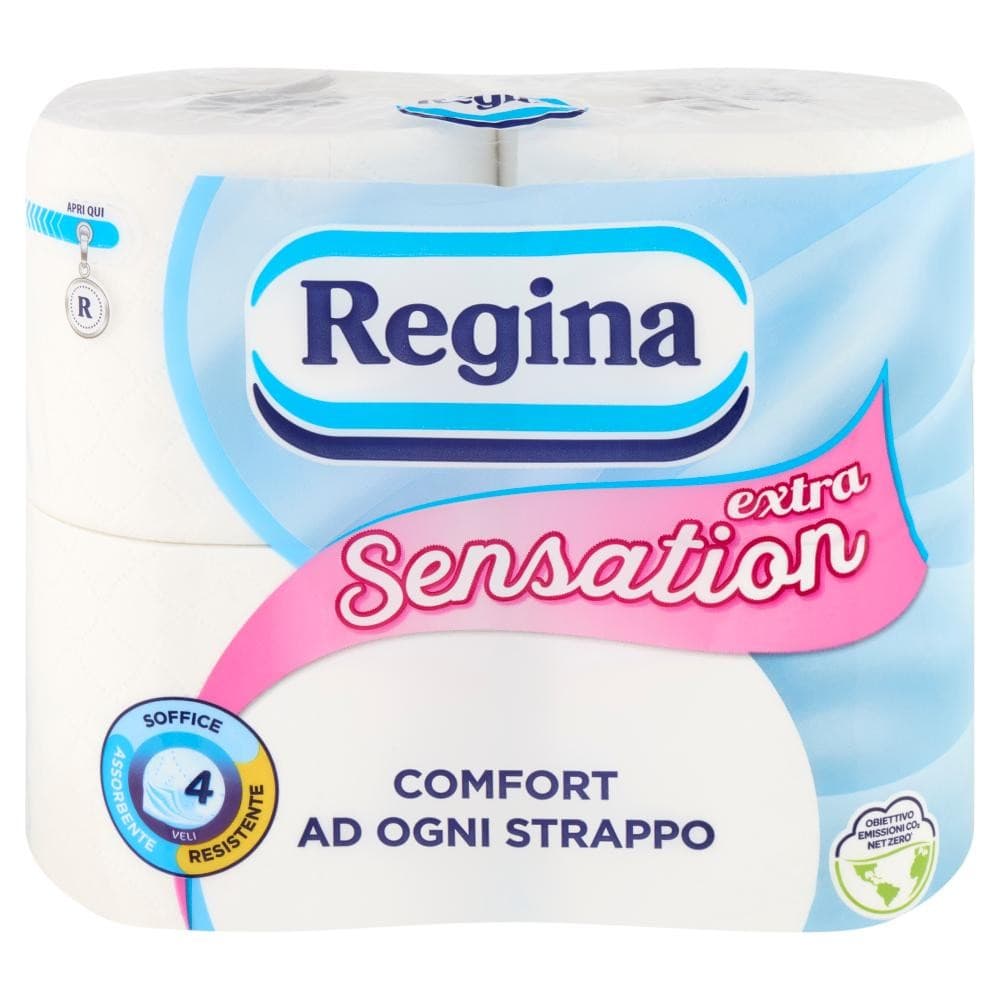 Carta igienica Sensation Extra Regina, 4 rotoli – Carrefour