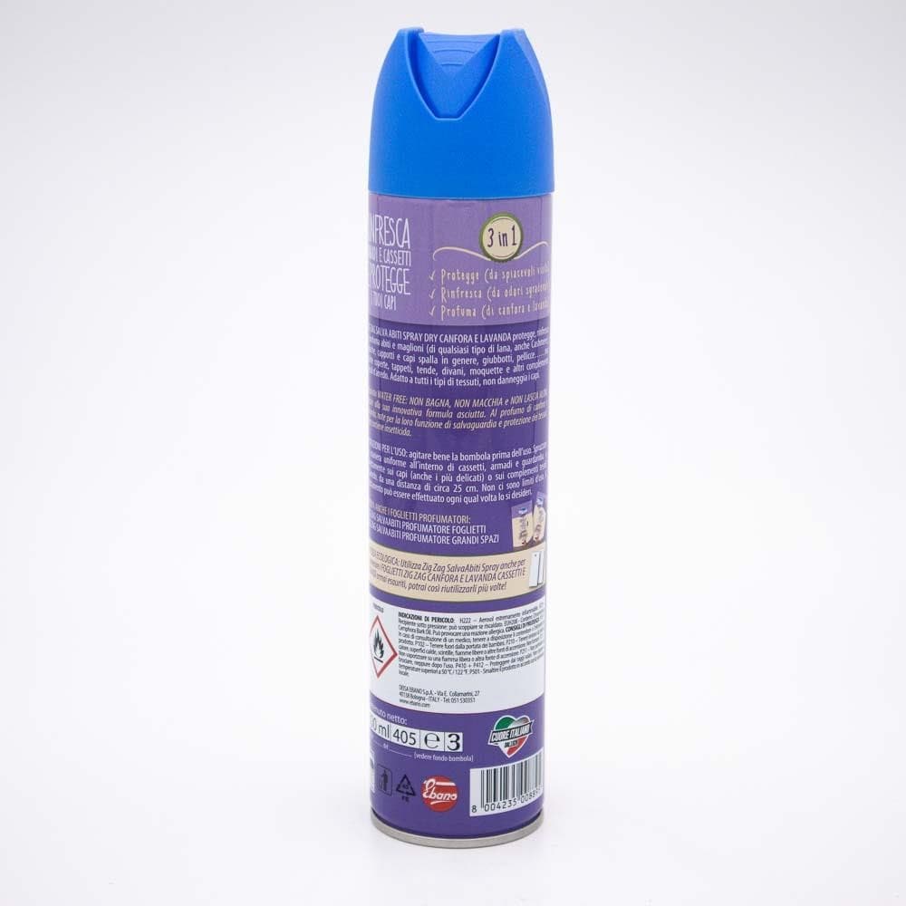 Salva-abiti antitarme spray profumato alla lavanda Zig Zag, 300 ml – Bennet