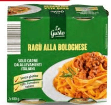 Le Gusto ragù alla bolognese, 2 x 180 g – ALDI