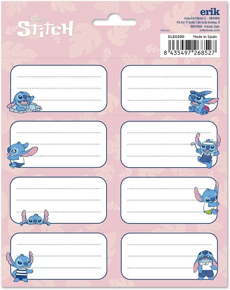 Set per creare etichette personalizzate Disney Stitch in offerta da Coop
