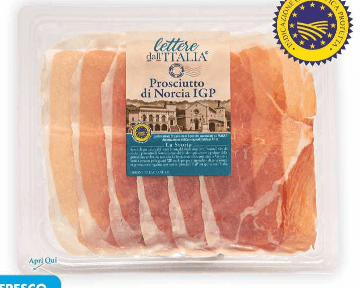 Lettere dall'Italia Prosciutto di Norcia IGP 80 g in offerta da MD