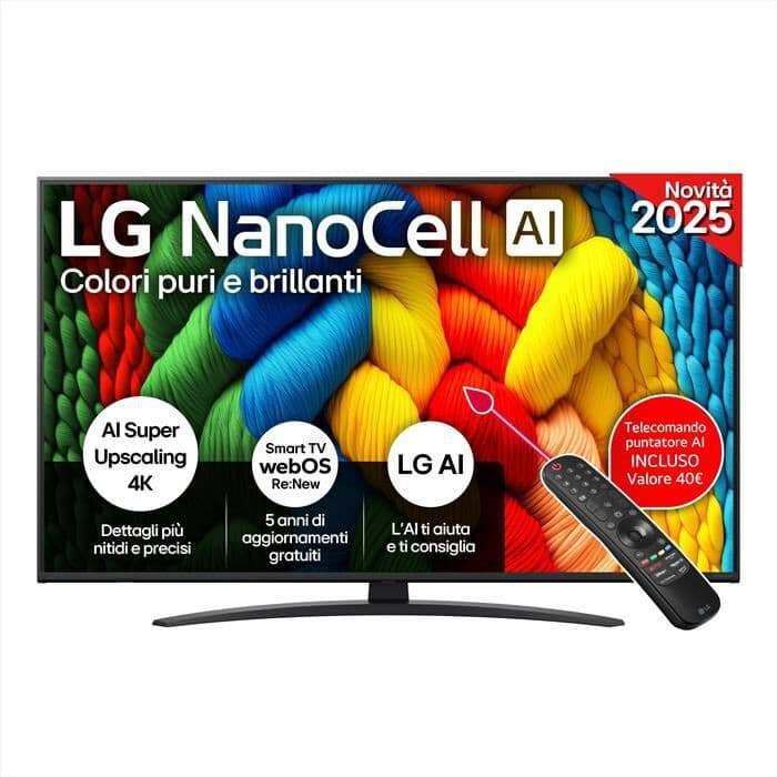 LG 50NANO81A6A Nanocell Smart TV 50" in offerta da Euronics