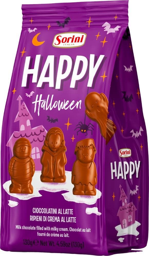 Cioccolatini al latte Happy Halloween Sorini, g 130 – Panorama