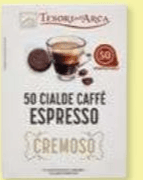 Caffè espresso cremoso Tesori dell'Arca, 50 cialde g 360 – Panorama