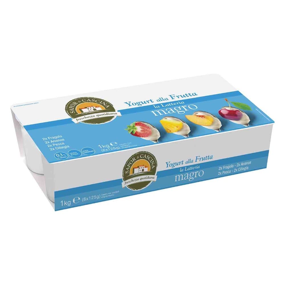Yogurt alla frutta magro 8 x 125 g = 1 kg Sapor di Cascina in offerta da Penny