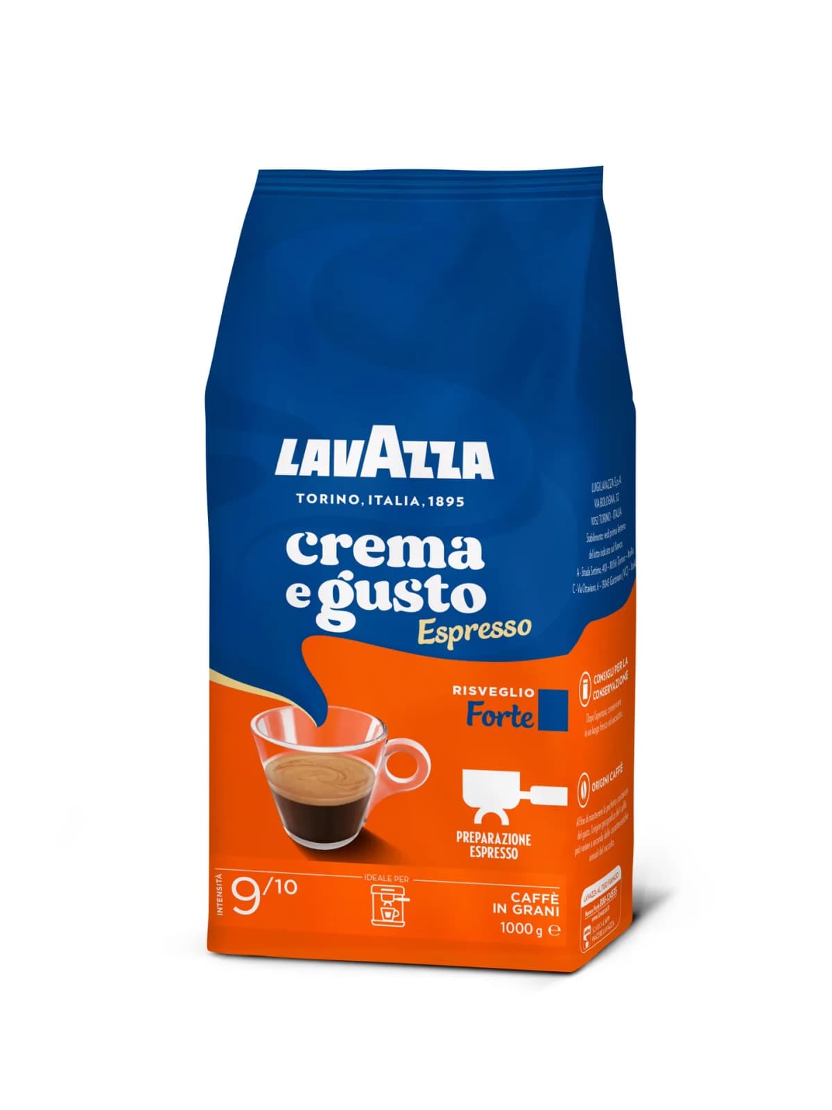 Espresso Crema e Gusto Forte in grani, 1 kg Lavazza – Lidl
