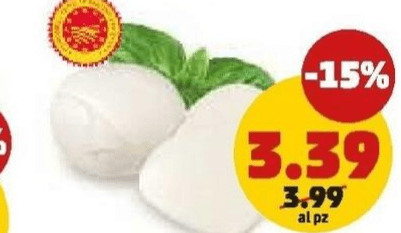 Mozzarella di bufala Campana DOP 250 g in offerta da Penny