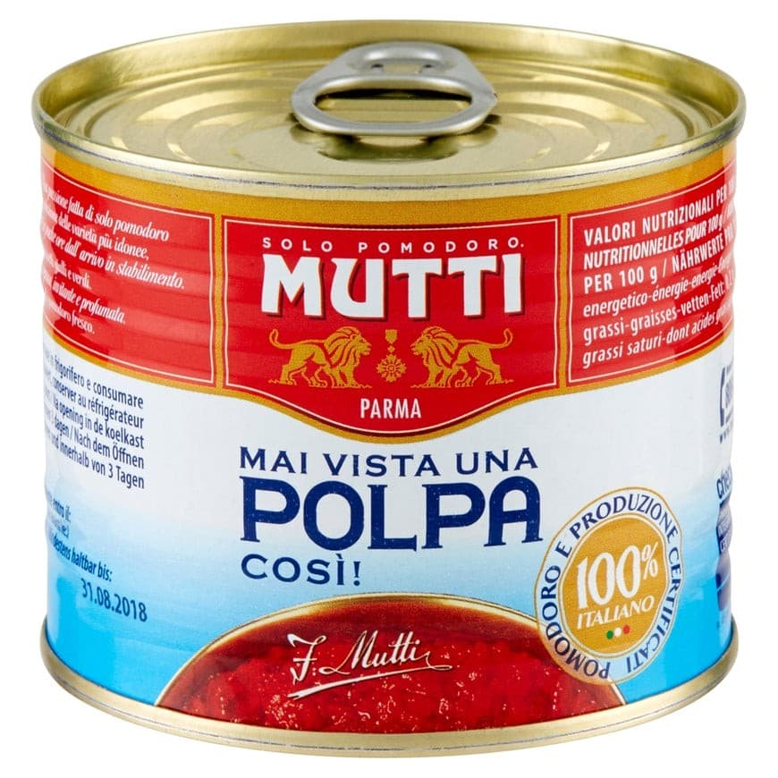 Polpa di pomodoro Mutti, 210 g x 3 – Panorama