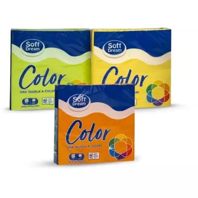 Soft Color tovaglioli colorati, 50 pezzi, 40 x 40 cm – Eurospin