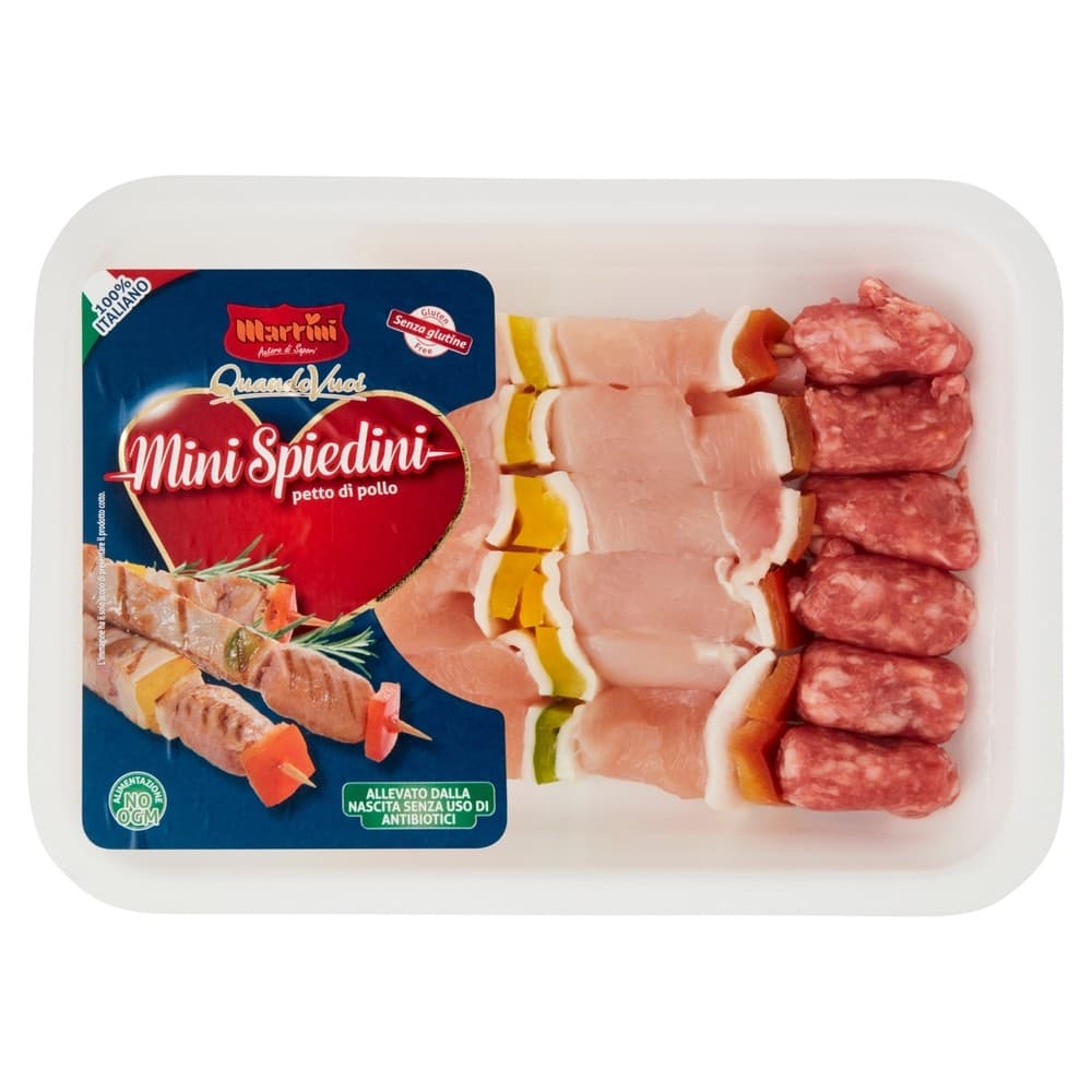 Martini mini spiedini di pollo 300 g in offerta da Dpiù