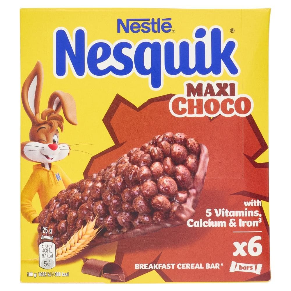 Barrette Maxi Choco Nesquik, 25 x 6 g – Panorama