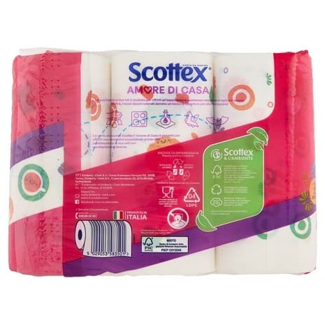 Scottex Amore di Casa carta igienica 6 rotoli in offerta da Esselunga