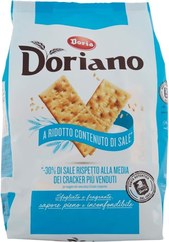Cracker con sale, a ridotto contenuto di sale o integrali, 700 g Doria – Iper La grande i