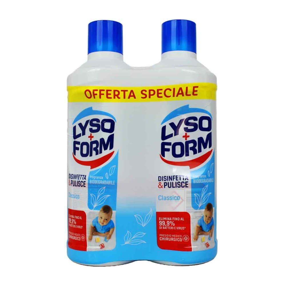 Liquido pavimenti Lysoform 1,1 lt x 2 pezzi in offerta da Maury's