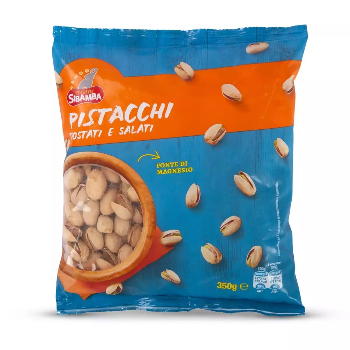 Pistacchi tostati e salati, 350 g Sibamba – Eurospin
